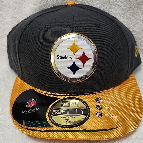 New Era 59FIFTY Pittsburgh Steelers 7 5/8 Fitted Hat - New - Picture 1 of 9